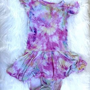 Posh Peanut Pastel Tie-Dye twirl bodysuit